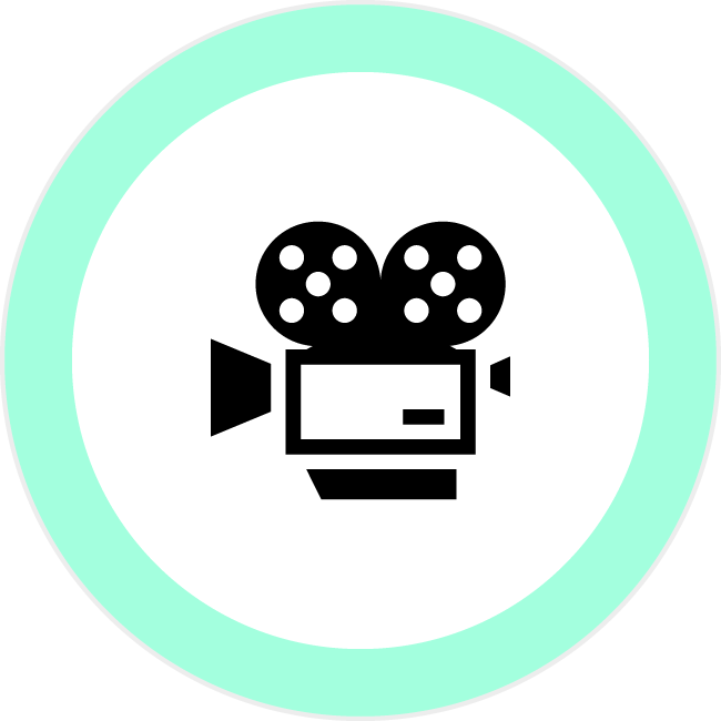 映画 フイルム 6mmアイコンの浸透印