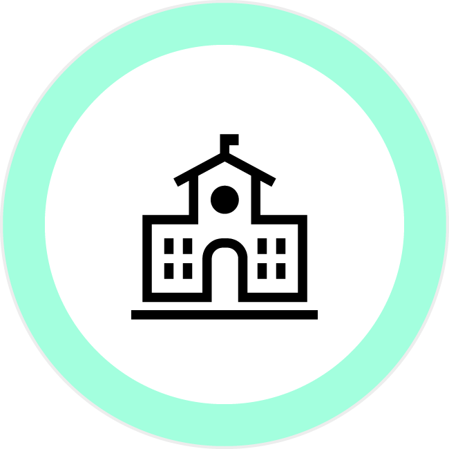学校 勉強 6mmアイコンの浸透印