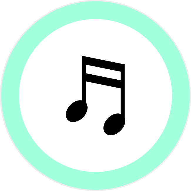 音楽 レッスン 6mmアイコンの浸透印