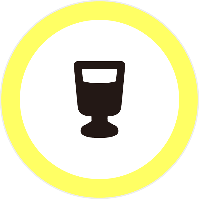 グラス 飲み物 ドリンク 3mmアイコンの浸透印