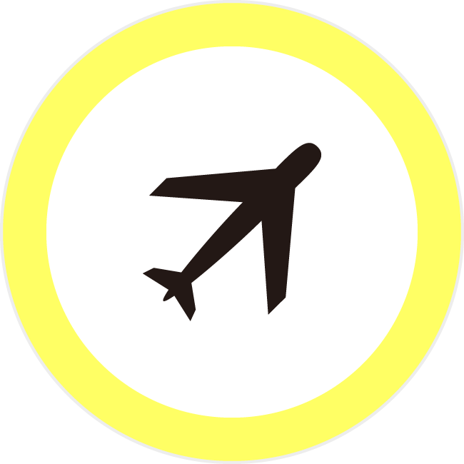 飛行機 3mmアイコンの浸透印