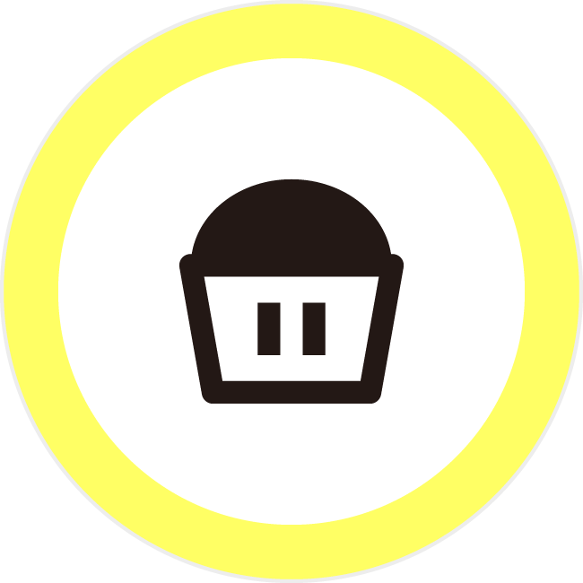 スイーツ デザート カップケーキ 3mmアイコンの浸透印