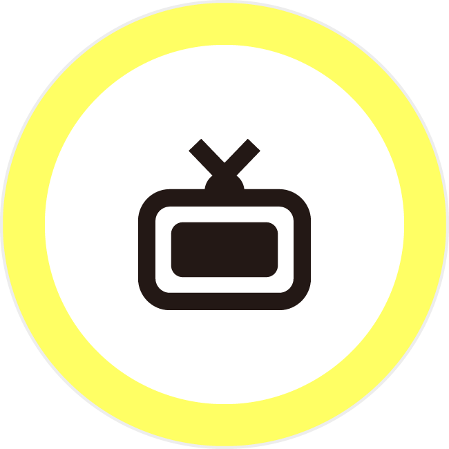 テレビ 番組 3mmアイコンの浸透印
