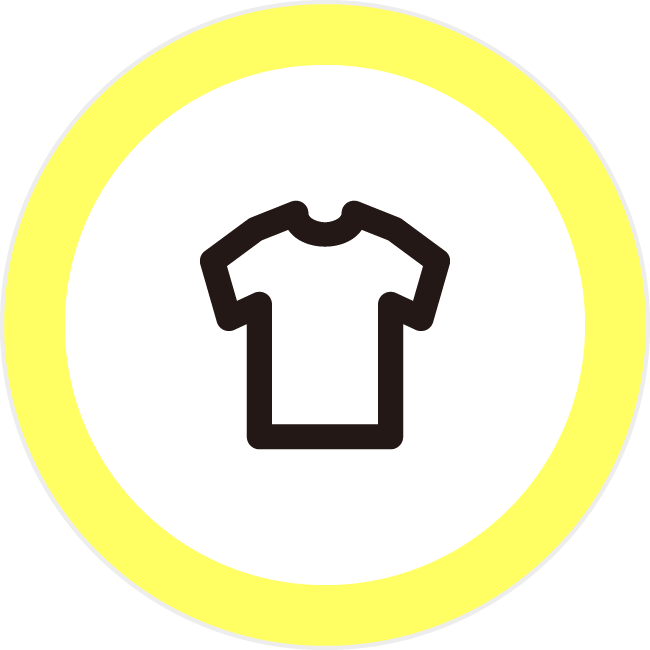 Tシャツ 洋服 3mmアイコンの浸透印