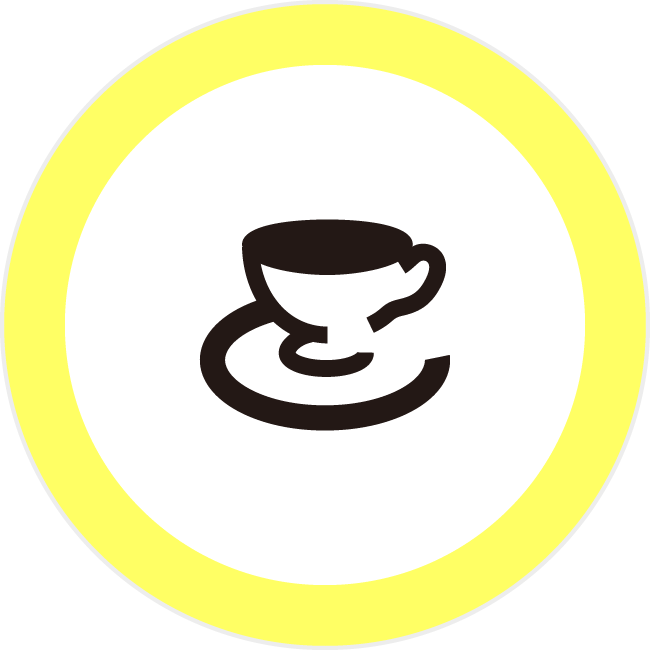 ティーカップ カフェ お茶会 3mmアイコンの浸透印