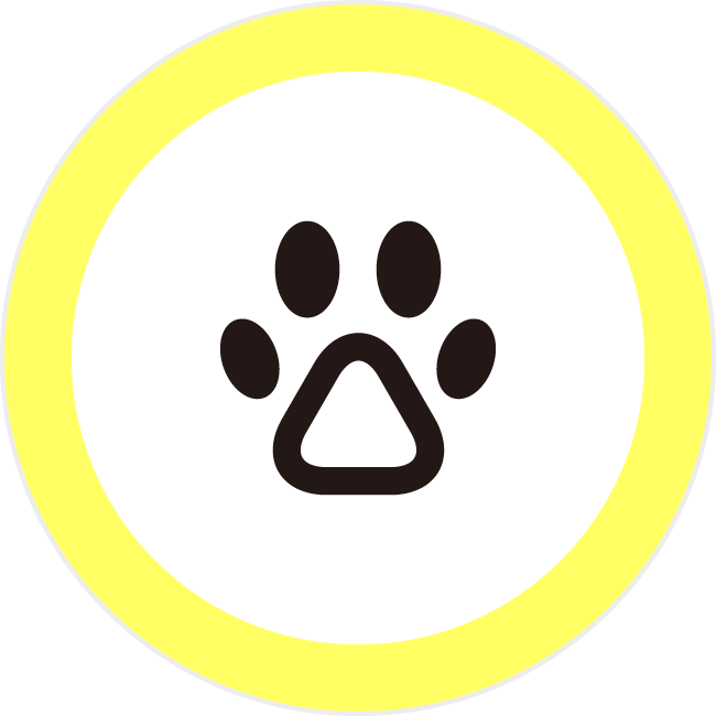 犬の足あと 散歩 3mmアイコンの浸透印