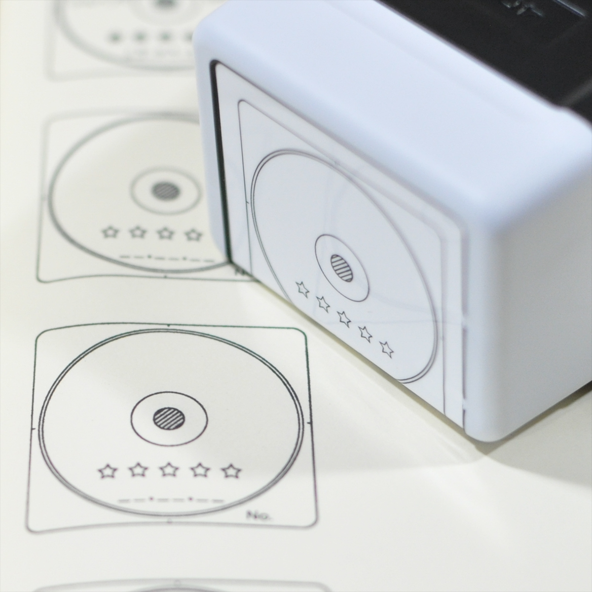 音楽・CD管理とレビューのスタンプ・浸透印