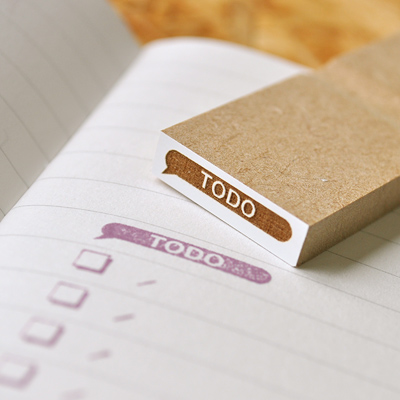 フキダシ「 TODO 」スタンプ 【Sサイズ】