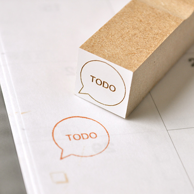 フキダシ「 TODO 」スタンプ 【Lサイズ】