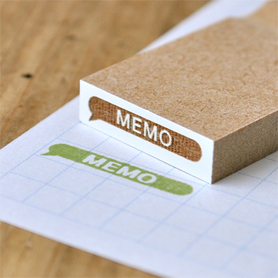 フキダシ「 MEMO 」スタンプ 【Sサイズ】