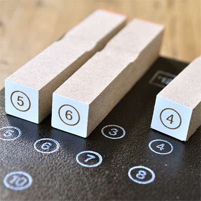４から６までの丸囲み数字セット