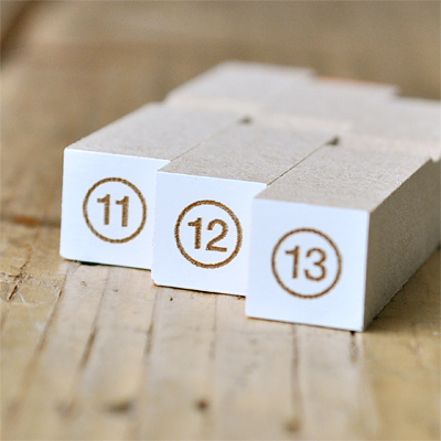 11から13までの丸囲み数字セット