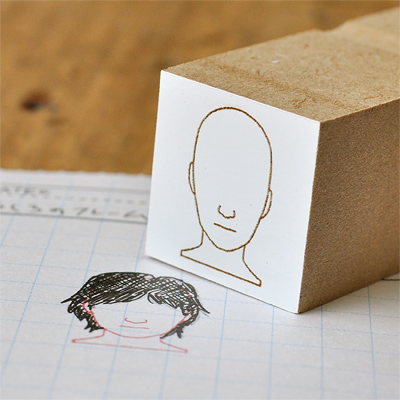 かお・正面のスタンプ