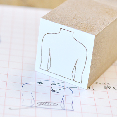 上半身のシルエットスタンプ