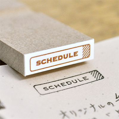 SCHEDULE ： インデックス＆見出しスタンプ