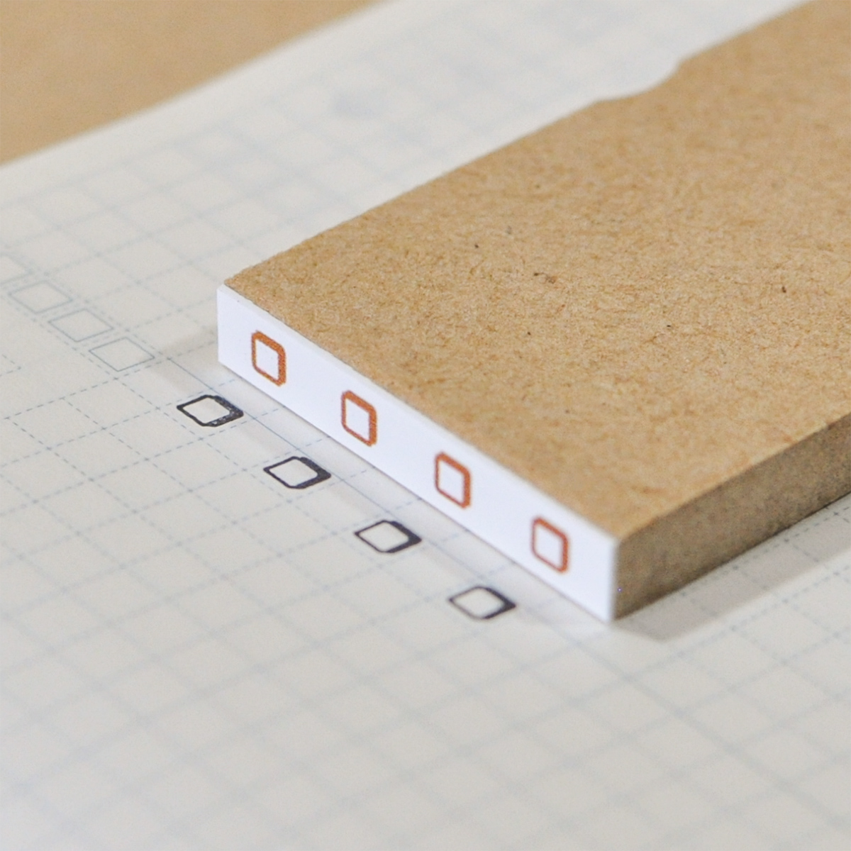 ほぼ日手帳の ToDo スタンプ ：１行またぎの7.4mm幅