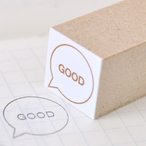 フキダシ「 GOOD （よくできたね！）」スタンプ 【Lサイズ】