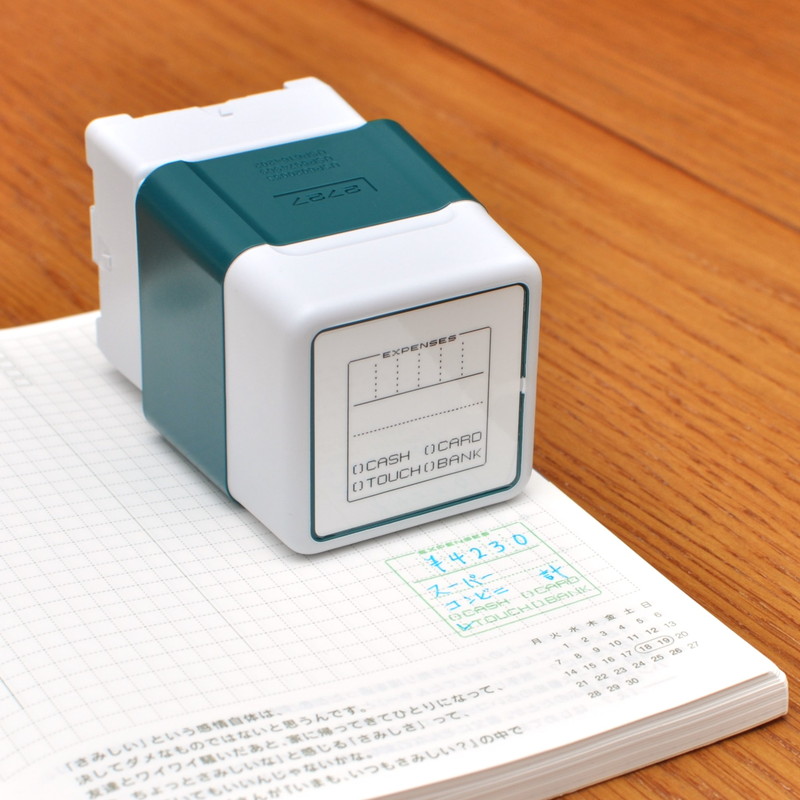 １項目分の家計簿スタンプ 入出金管理 浸透印 レシート管理