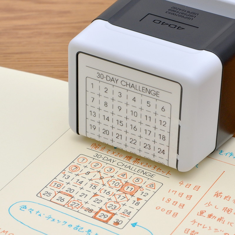 30日チャレンジ スタンプ 浸透印 シャチハタタイプ