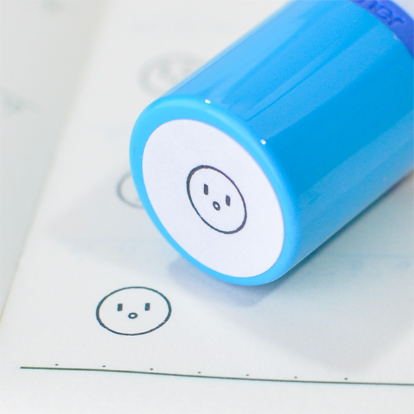 いろいろな感情の表現ができる顔のハンコ：浸透印