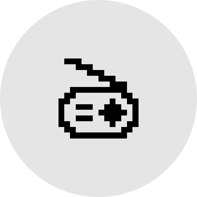 ラジオ：ドット絵アイコンの浸透印