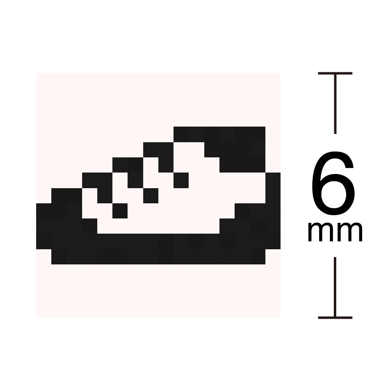 靴 シューズ 洋服 ドット絵アイコンスタンプ 浸透印