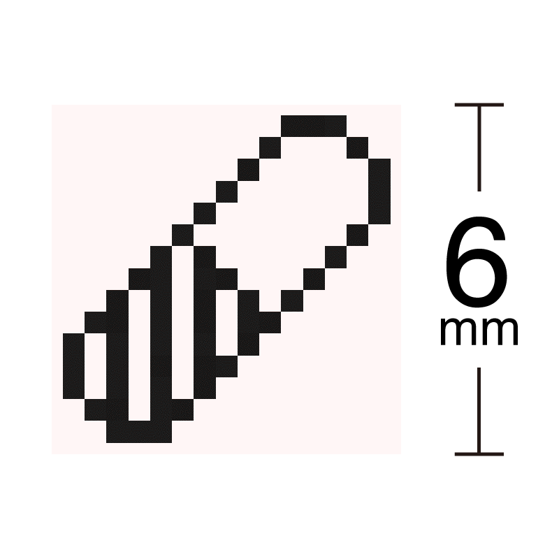 薬 カプセル 処方箋 ドット絵アイコンスタンプ 浸透印