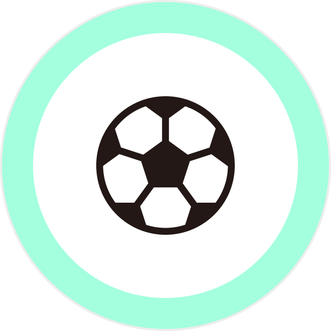 サッカーボール 6mmアイコンの浸透印