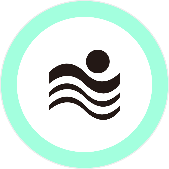 水泳 スポーツ 6mmアイコンの浸透印