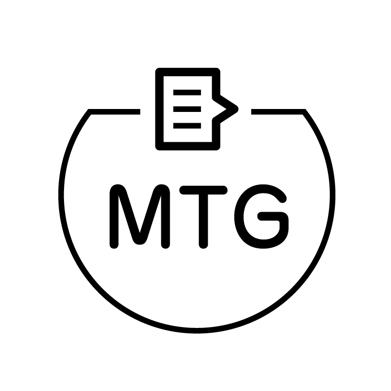 MTG　吹き出し の アイコン付き カレンダー スタンプ