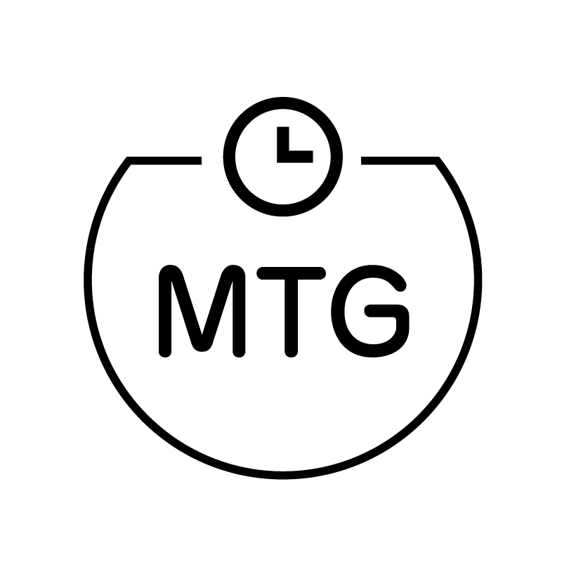 MTG 時計のアイコン付き カレンダースタンプ