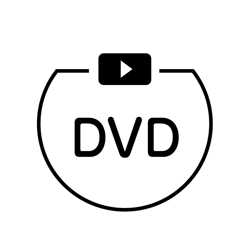 DVD 動画再生ボタンのアイコン付き カレンダースタンプ