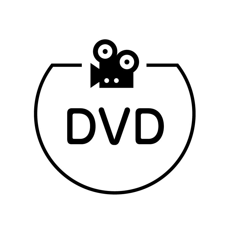 DVD ビデオカメラのアイコン付き カレンダースタンプ