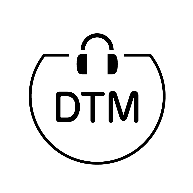 DTM ヘッドフォンのアイコン付き カレンダースタンプ