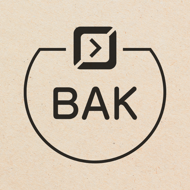 BAK キーボードのアイコン付き カレンダースタンプ 浸透印