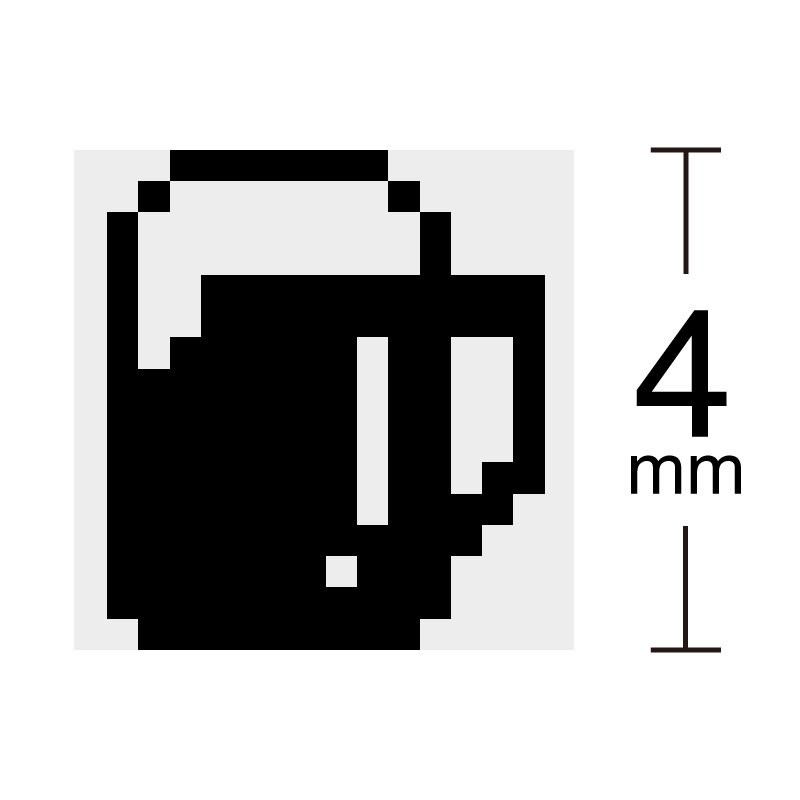 ジョッキ ビール お酒 飲み会 ドット絵アイコン 小サイズ 浸透印