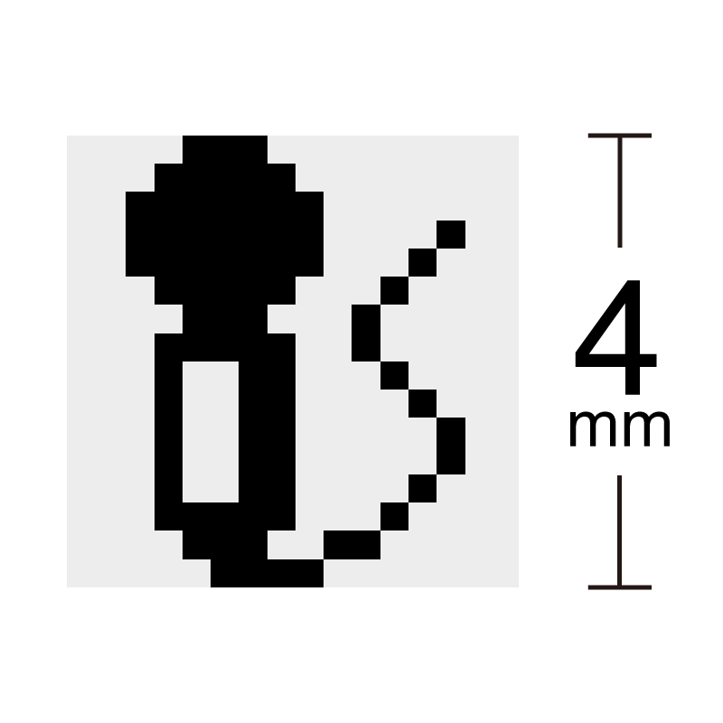 マイク カラオケ 司会 講演 ドット絵アイコン 小サイズ 浸透印