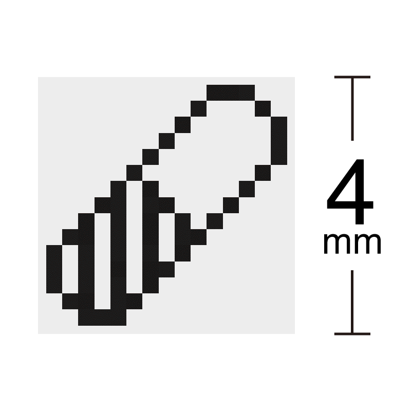 薬 カプセル 処方箋 ドット絵アイコン 小サイズ 浸透印