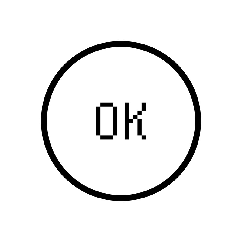 OK スタンプ 直径6.5mm 浸透印 許可 了承